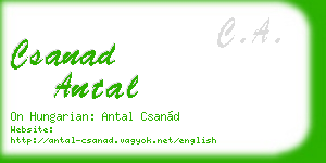 csanad antal business card