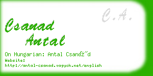 csanad antal business card